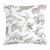 Ambesonne Jurassic Throw Pillow Cushion Cover Arrangement of Various Dinosaurs Illustrations Skeleton Biology Historic Decorative Square Accent Pillow Case 18 X 18 Dark Brown