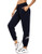 Sykooria Womens Joggers Pants Active Yoga Sweatpants Lightweight Cotton Lounge Pants with Pockets Navy Blue S