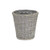 Household Essentials Small Wicker Waste Basket  Gray Wash Grey