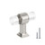 6 Pack Crystal Cabinet Knobs and Pulls Clear Acrylic Drawer Dresser Closet Cupboard Pulls and Knobs Kitchen Bedroom Bathroom 1_9Height 1_6Diameter Hardware Pulls