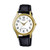 Casio Mens MTP1093Q-7B2 Black Leather Quartz Watch with White Dial