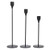 ASIGN Metal Candle Holders Set for Taper CandlesModern Decorative Candlestick Holder for Wedding Dinning Party Matte Black