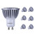 LAMPAOUS GU10 LED Light BulbsIndoor LED Bulb70W Halogen 2 Pin EquivalentGU10 Base Spot Lightsmr16 Shape Recessed Track Light BulbNon-Dimmable7W 560lm 3000k Warm White60° Beam Angle6pcs