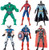 6 PCS?1 Set? Superhero Action Figure Batman Superman Hulk Thor Ironman Captain America PVC Figure Toy Dolls  Hero Cake Toppers
