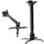 Projector Mount Universal Wall or Ceiling Projection Mount Bracket with Adjustable Height and Extendable Arms Mount for Home and Office Projector Black