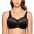 DELIMIRA Womens Full Coverage Bra Unlined Wireless Lace Plus Size Bras Black 38D