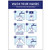 Avery Surface Safe Wall Decals Wash Your Hands 7 x 10 5 Removable Decals 83178