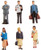 Bachmann Industries SceneScapes Standing Platform Passengers Miniature Figures (6 Piece)