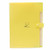 Expanding File Folder Letter A4 Paper File Folder 5 Pockets Plastic Folder Document Organizer With Snap Closure for School And Office (Yellow)