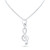Sterling Silver Treble Clef Music Note Necklace