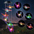 JOBOSI Butterfly Wind Chimes Gifts for mom Solar Wind Chime Butterfly Wind Chimes Glowing Wind Chimes Outdoor Decor mom Gifts Thanksgiving Gift Grandma GiftsS Hook Wind Chimes Wind Chimes Gifts