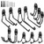 12 Pack Garage Hooks Heavy Duty Steel Garage Storage Utility Hooks  Tool Hangers Garage Wall Mount Hooks Garage Organizer Tool Storage for Power Tools Ladders Bulk Items Bikes Ropes Black