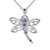Dragonfly Necklace 925 Sterling Silver Chakra Necklace Pendant Jewelry Birthday Gifts for Women