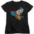 DC Lite Brite Superman Womens T Shirt Black Large