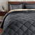 Basic Beyond Down Alternative Dark GreySand Comforter Set Twin - Reversible Bed Comforter with 1 Pillow Sham for All Seasons