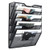 PAG Hanging Wall File Holder Mail Organizer Wall Mount Document Letter Rack 5-Tier Black