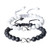 COAI Infinity Charm Yin Yang Howlite Onyx Couple Stone Bracelets