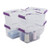 Utiao Clear Plastic Bin with Lid 6 Quart Latching Box with Handle 6 Packs