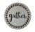 Creative Co-op Round Tin Gather Décor 49-Wall - Art Grey