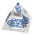 NCAA North Carolina University Tarheels logo in 2" Crystal Pyramid with Colored Windowed Gift Box