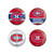 WinCraft NHL Montreal Canadiens Round Button  4 Pack _ 1 14 inch