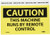 NMC C620AP OSHA Sign_ Legend  inch CAUTION _ THIS MACHINE RUNS BY REMOTE CONTROL inch _ 5 inch  Length x 3 inch  Height_ Pressure Sensitive Vinyl_ Black on Yellow  Pack o