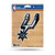 NBA Rico Industries Die Cut Metallic Sticker_ San Antonio Spurs Team Color_ 5 x 7_inches