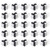 uxcell 5_8x5_8x7mm PCB Dip Mounting Tact Tactile Push Button Switch Latching 6 Pin 25PCS