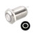 uxcell Latching Metal Push Button Switch 12mm Mounting Dia 1NO 24V White LED Light