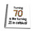 3dRose db_184965_3 Turning 70 is Like Turning 21 in Celsius-Humorous 70th Birthday Gift-Mini Notepad, 4 by 4"