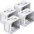 Jetec 1 Inch Blind Brackets White Profile Box Mounting Bracket Window Blinds Headrail Bracket  4