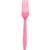 Creative Converting Touch of Color Premium 24 Count Plastic Forks_ Candy Pink