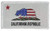 Patriotic California Republic Flag _ Embroidered Morale Patch with Hook Backing  White