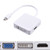 NAMEO Mini 3_in_1 Display Port DP to DVI VGA HDMI Adapter Converter Cable for Apple MacBook_ iMac_ Mac Book AirPro and Mac Surface Pro Multiport Cabl
