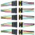 ESUPPORT 6 Pin Way Car Auto Waterproof Electrical Connector Plug Socket Kit with Wire AWG Gauge Marine Pack of 5