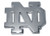 Notre Dame "ND" Chrome METAL Auto Emblem by Elektroplate