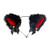 Fxaelian Animal Anime Cute Wolf Bear Cat Dog Ears Headband with Bells Bows Halloween Cosplay Costume Party Hairband Headwear Headpiece Hair Accessorie