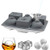 Silicone Square Ice Cube Mold and Ice Ball Mold For Whiskey _ Large Whiskey Ice Cube Trays and Sphere Ice Ball Maker With Lid _ BPA Free_ Reusable  and  F