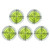 5PCSSet Magnetic Bubble Spirit Level 32x12mm Circular Bullseye Bubble Degree Marked Surface Level Bubble Levels Big Round Spirit Levels for Telescope