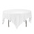 LinenTablecloth 85 in_ Square Economy Polyester Tablecloth White