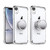 iPhone XR Clear Case with Stand Premium Soft TPU Protective Shockproof Case with Kickstand Grip Iron Mirror Fit Car Mount iPhone XR 6_1 Inch for Women