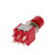 Fielect DPDT Momentary Push Button Switch Plastic 250V 2A DS_622 6mm 6Pin 2Pcs Red
