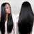26 inches Wig YUTOU Long Straight Black Wig Middle Parting Natural Heat Resistant Replacement Hair Synthetic Wigs for Women Daily Party Use