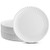 Plasticpro Disposable White Uncoated Paper Plates 9 Inch Pack of 200