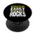 Warning Easily Distracted By Rocks Funny Geologist PopSockets Grip and Stand for Phones and Tablets