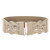 Womens Elastic Vintage Belt Stretchy Retro Wide Waist Cinch Belt Apricot_L