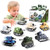 Pull Back Military Vehicles Tank Toys for Boys_ 8 Pull Back Toy Army Tanks with 8 Military Road Sign_ Small Diecast Tanks Military Toy Army Car Truck