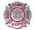 Elektroplate Firefighter Support Red Accent Chrome Auto Emblem