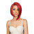 FCHW Red Straight Hair Wig Bob Short Wig For Black Women Synthetic Short Wigs For Black Women African American Women Wigs  FCHW_YK_yks413