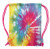 Karma Gifts Drawstring Backpack, Multi Color Tie Dye